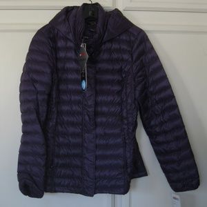 32 Degree puffer jacket w/ hoodie, purple, NWT,  Sz M